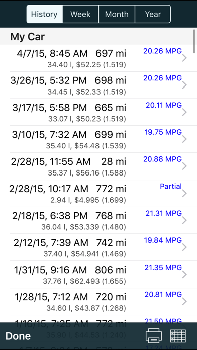 myFuelLog: Car Maintenance Screenshot