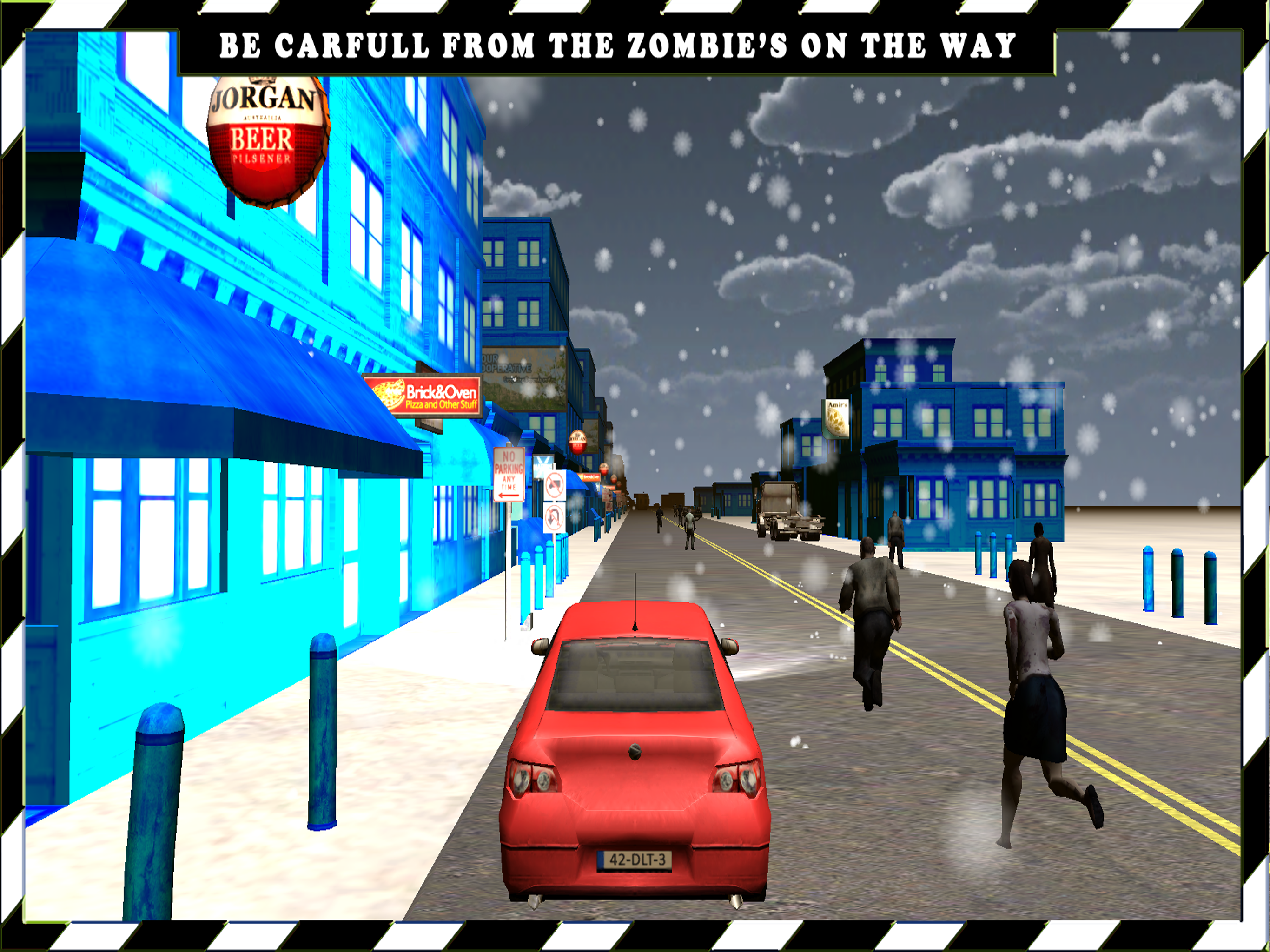 Car Driving Survival in Zombie Town Apocalypse