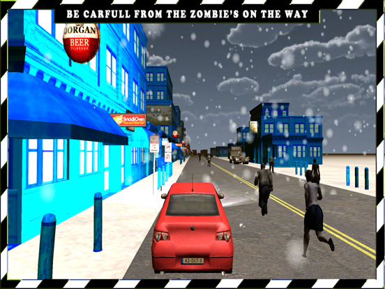 Car Driving Survival in Zombie Town Apocalypse iPad screenshot
