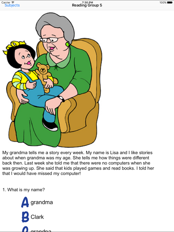 Screenshot #4 pour Reading Comprehension Grades 1-2