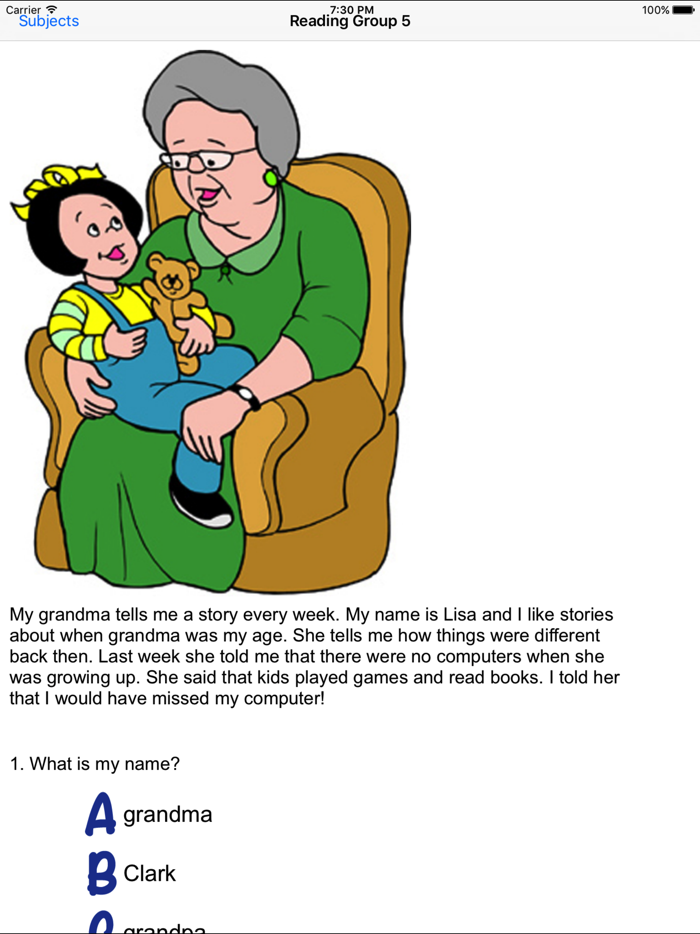 Reading Comprehension Grades 1-2