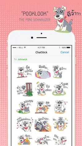 Game screenshot Pooklook Stickers for iMessage By Chatstick mod apk