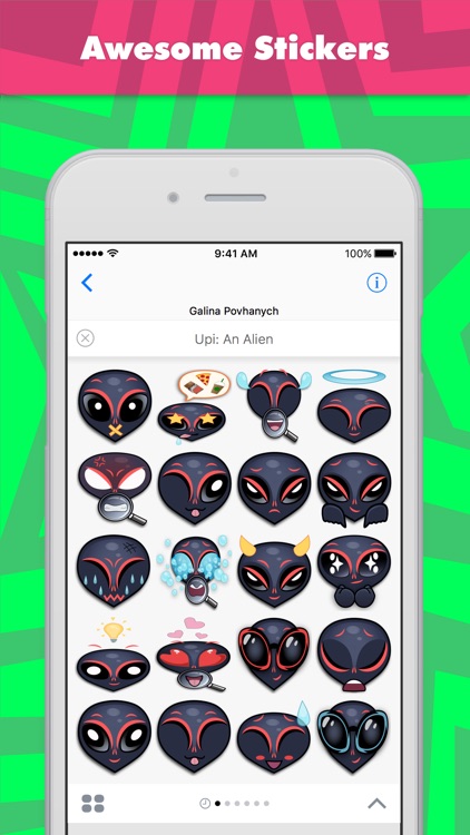 Gal1naによるUpi: 外国人ステッカー