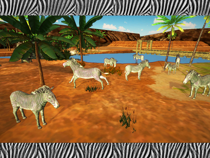 Zebra Simulator and Animal Wildlife Game