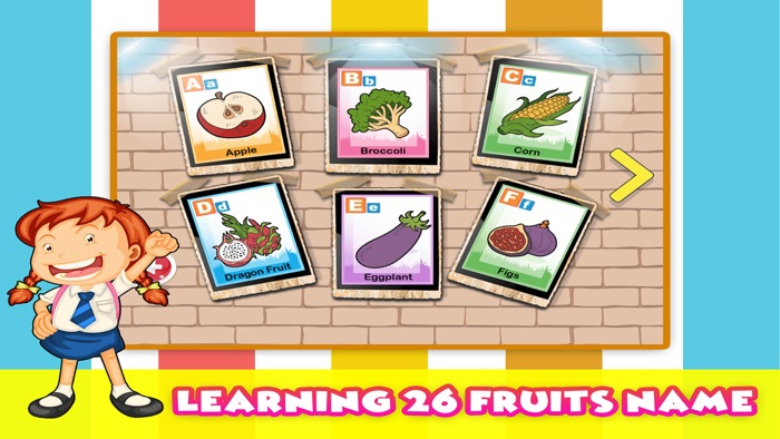 Early childhood education - ABC Fruits puzzles