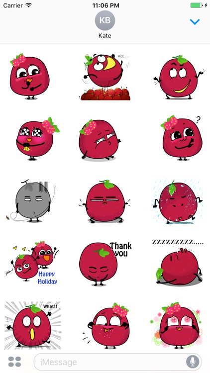 Cherril - Cherry Expression English Sticker