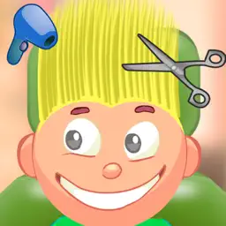 Child game / hair cut (Yellow) app icon