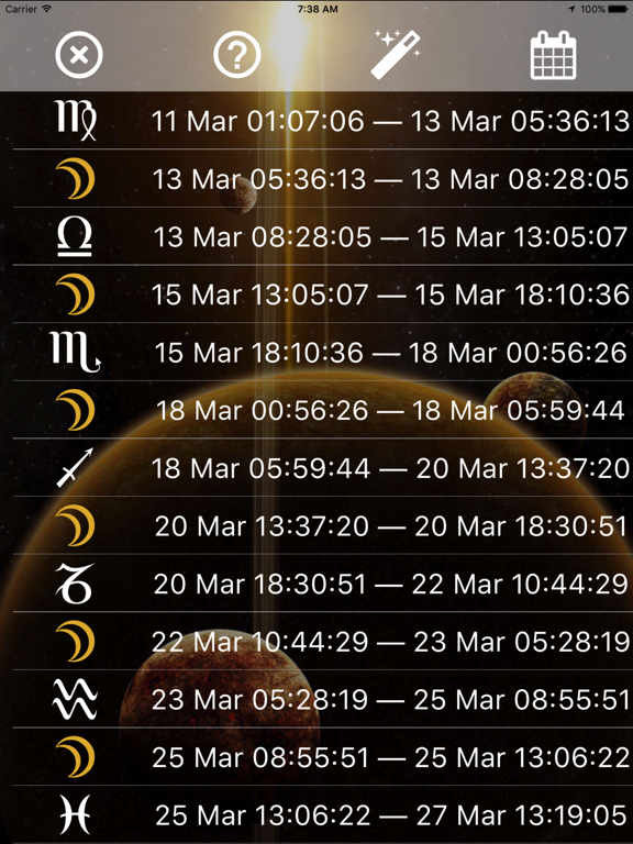 Screenshot #6 pour Calendrier lunaire - Lune