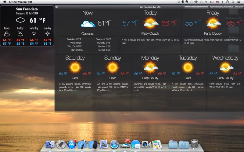 Living Weather & Wallpapers HD Screenshot