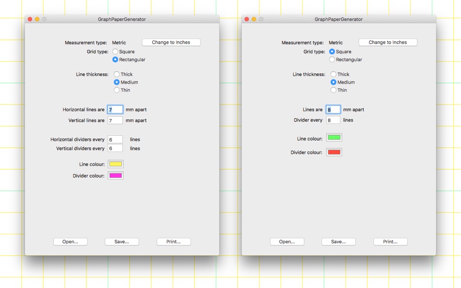#2. GraphPaperGenerator (macOS) 由: WorksByBurkes