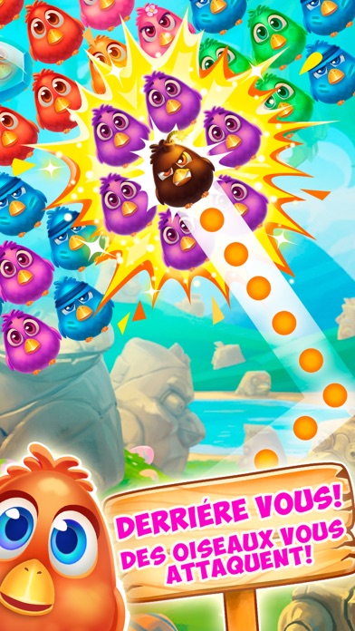 Screenshot #1 pour Bubble Birds 4 - Match 3 Shooter Game