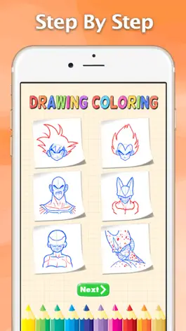 Game screenshot How to Draw for Dragon Ball Z Drawing and Coloring apk