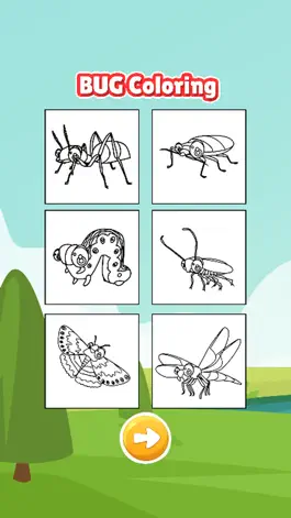Game screenshot Ant and slither bug coloring book for kids games apk