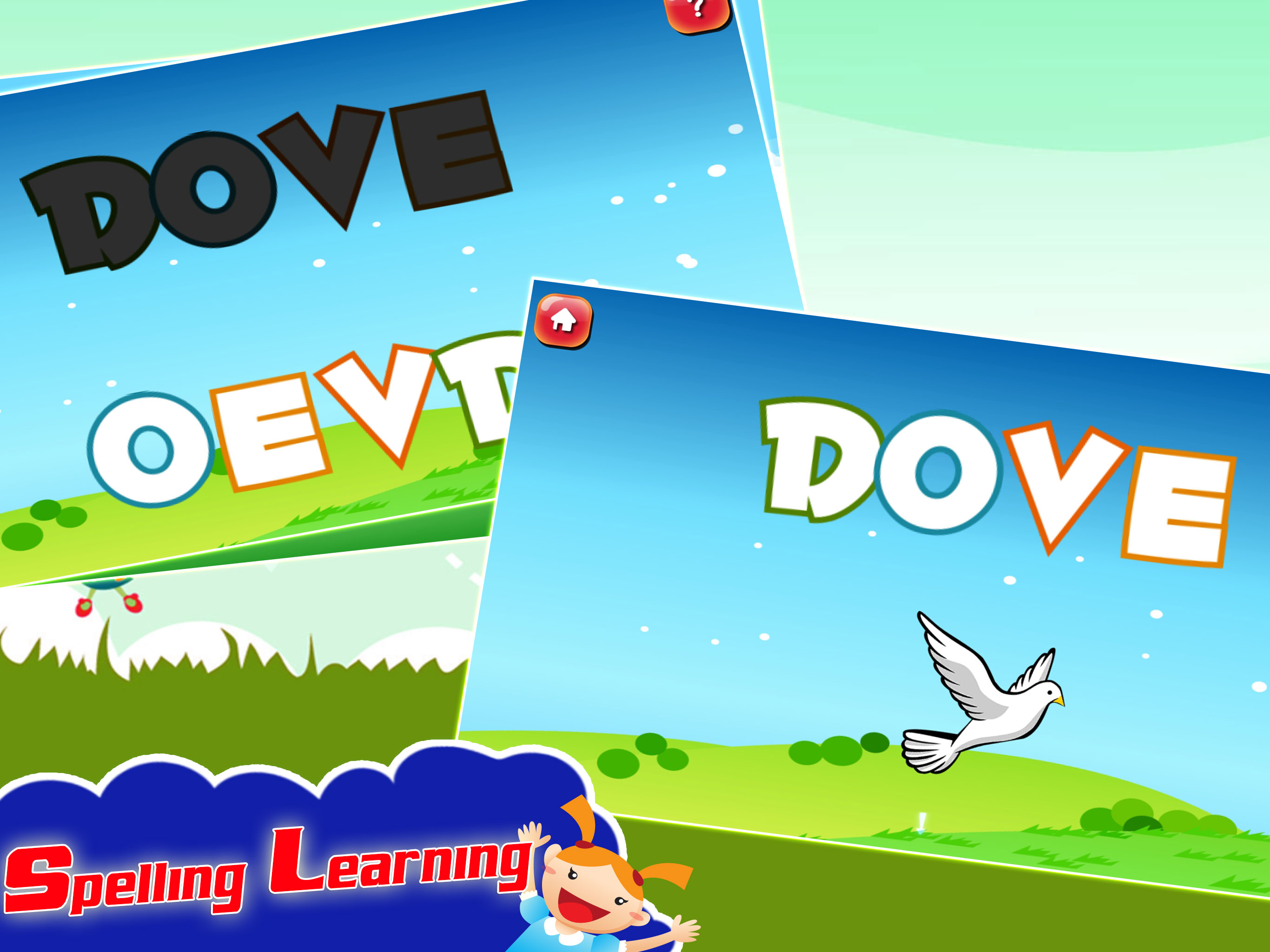 Kids Spelling Learning Birds - Phonics Words Free