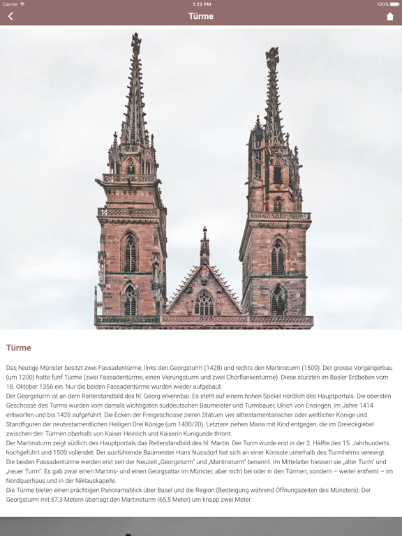 Basler Münster iPad screenshot