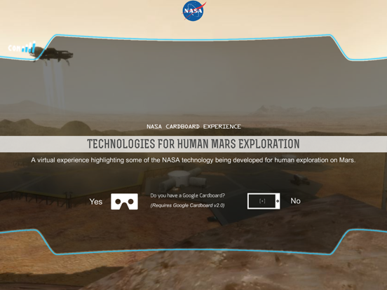 NASA Mars Cardboard Experience iPad screenshot