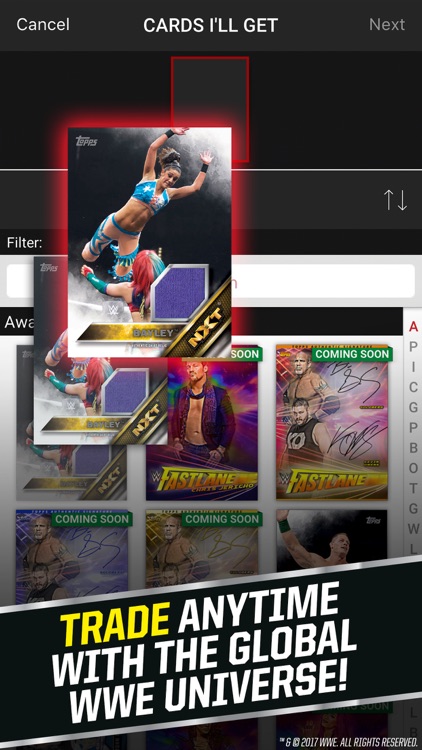 WWE SLAM: Card Trader