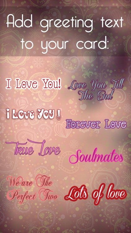 Valentine's Day - Personalised Love Cards Maker screenshot-3
