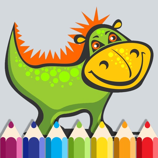 Coloring Page Little Dragon Game Free Edition Icon