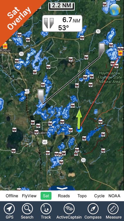 Wisconsin Lakes HD GPS ice fishing maps Navigator
