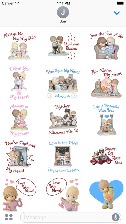 Precious Moments XOXO Stickers
