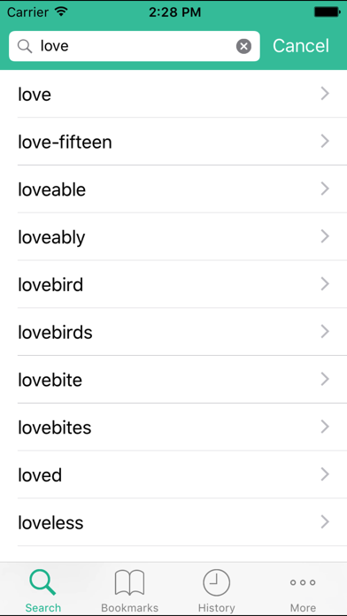Screenshot #1 pour English Spanish Dict (Español Inglés Diccionario)
