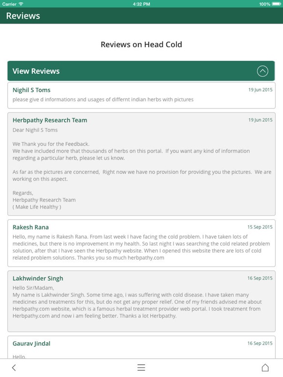 Herbpathy iPad screenshot 5 - Medical app