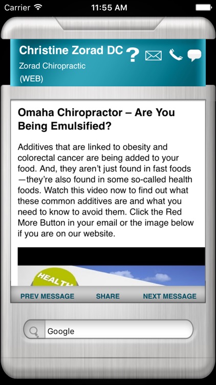 Zorad Chiropractic Wellness Assistant