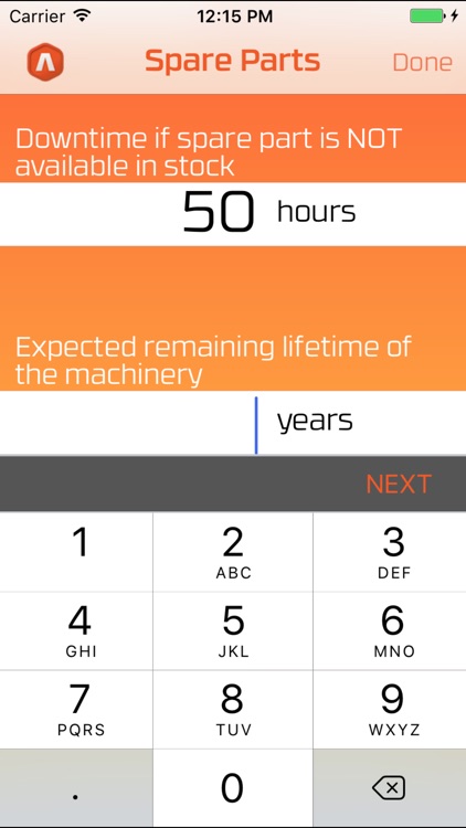 Spare Parts Calculator