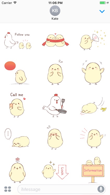 Eleanor The Cutest Chick English Stickers