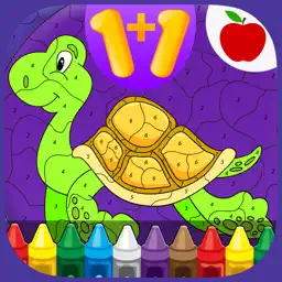 Kids Math Coloring Book - Paint by Numbers app icon