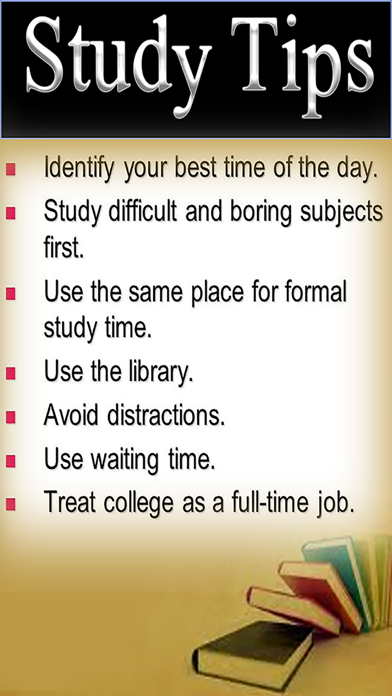 Screenshot #1 pour Study Tips - For Students