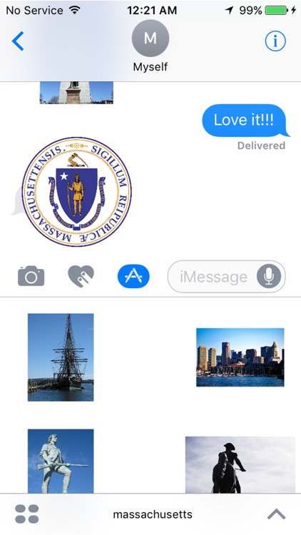 Massachusetts Stickers for iMessage