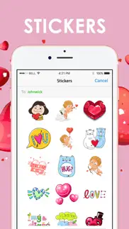 How to cancel & delete love valentine sticker emoji & emoticons chatstick 2