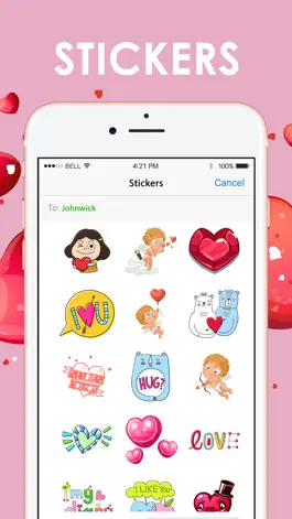 Game screenshot Love Valentine Sticker Emoji & Emoticons ChatStick mod apk