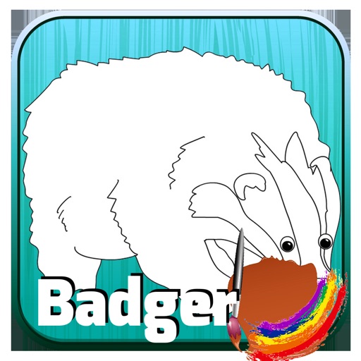 Badger Coloring Game iOS App