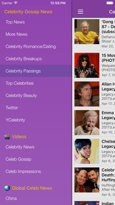 Celebrity Gossip Breaking News iPhone screenshot 5 - News app