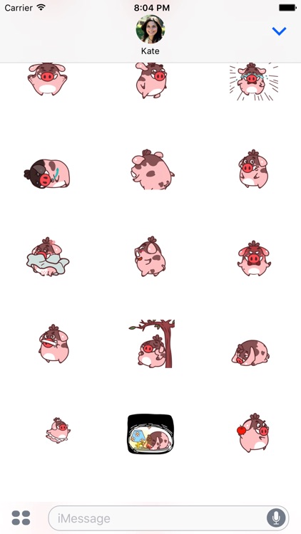 Wild Pig Animated Emoji Stickers