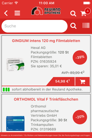 Reuland-Apotheke screenshot 4
