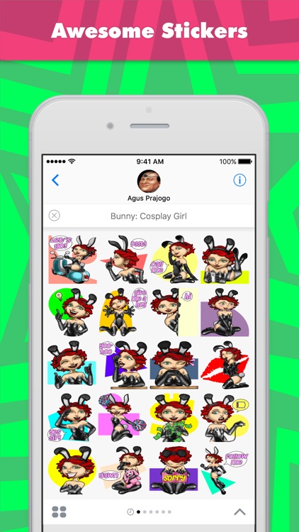 Bunny: Cosplay Girl stickers by Choppic