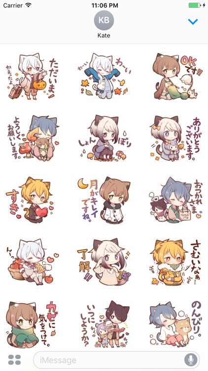 CHIE The In Love Cat Girl Stickers