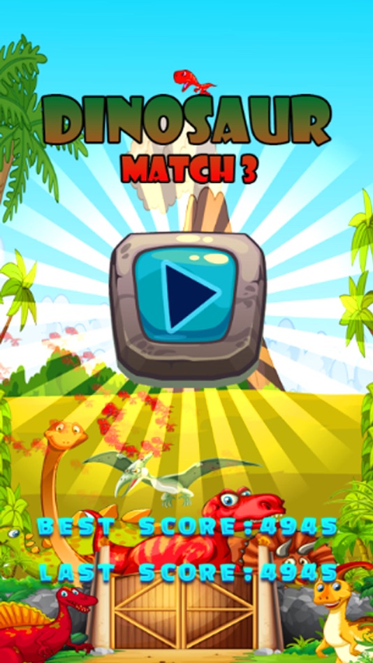 #1. Dinosaur Match 3 Puzzle - Dino Drag Drop Line Game (iOS) Podle: Manaichai Srimarueang