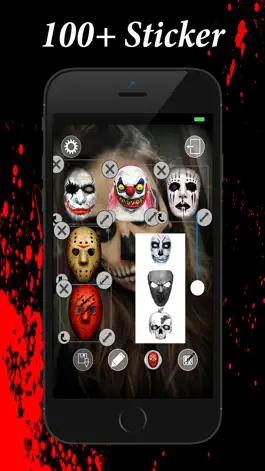Game screenshot Scary Mask Photo Maker: Zombie Clown Edition apk