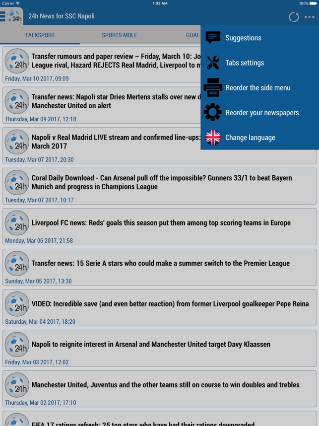 24h News for SSC Napoli on the App Store