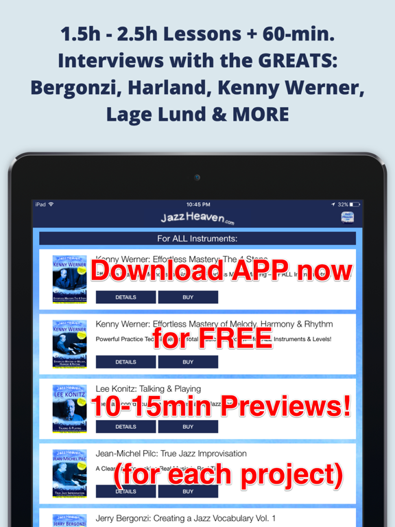 Jazz Piano Lessons Learn How to Play Scales Licks iPad screenshot 2 - Music app