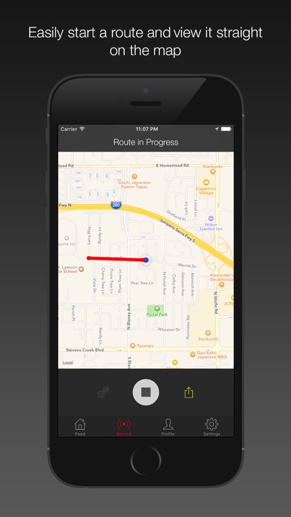 On My Way - Route Tracking