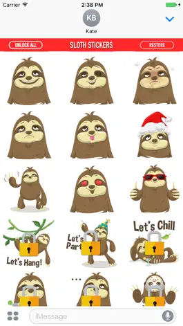 Game screenshot Sloth Stickers mod apk