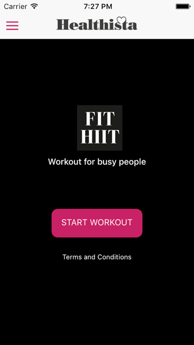 Fit HIIT app screenshot