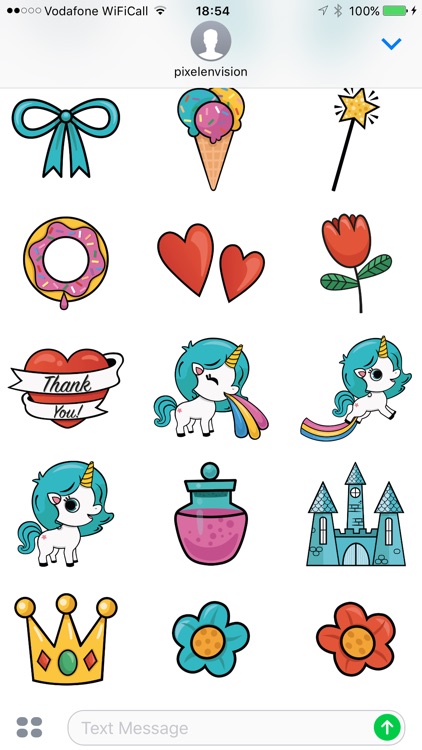 Animated Unicorn Stickers