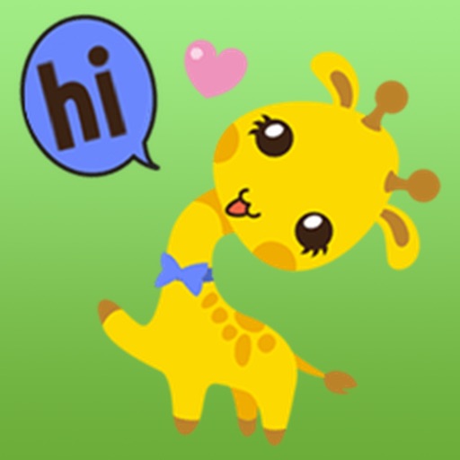 Happy Little Giraffe Sticker icon